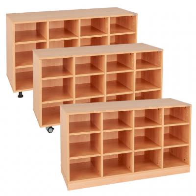 Modulus® Eigentumsschrank, 4-reihig, fahrbar oder feststehend