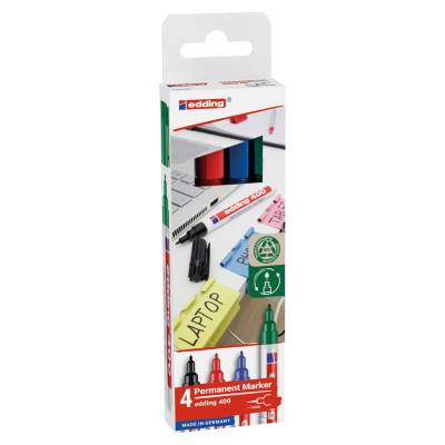 edding® 400 Permanentmarker 4er-Set