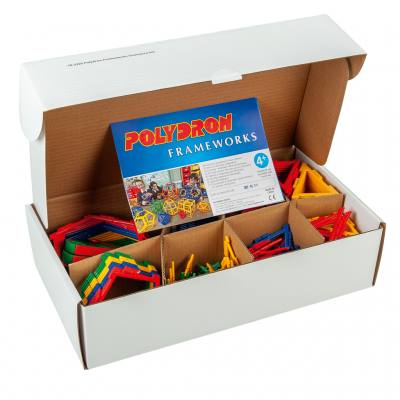 Polydron Frameworks 3D-Geometriebauteile Klassenset, 268 Teile
