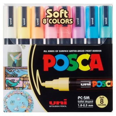 POSCA Pastellfarben, 8er Set