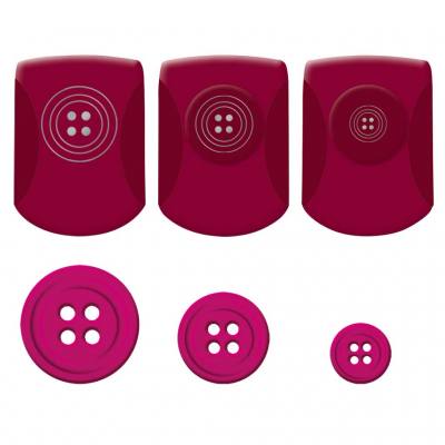 Prägestanzer Knopf in verschiedenen Größen