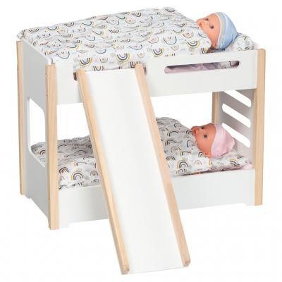 Puppen-Etagenbett mit Rutsche