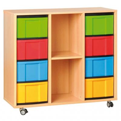 Modulus® Regalschrank mit 8 großen Schubladen und 1 Boden, Breite: 99,5 cm