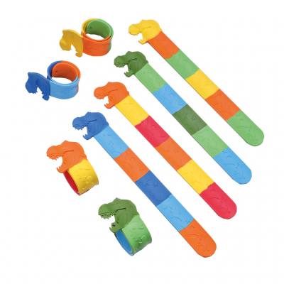 Schnapp-Armband T-Rex, 4 Stück