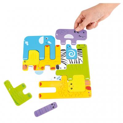 Sensorik Puzzle Tiere, 12er Set