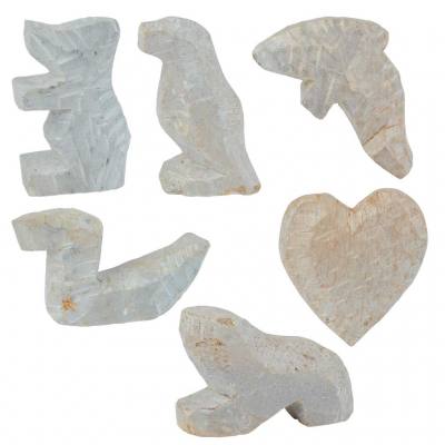 Speckstein-Rohling, 1 Stück, 9–13 cm