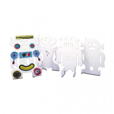 Stehender Roboter, blanko, 24 Stück, 21,5 x 28 cm