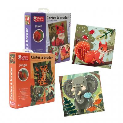 Stickkarten, 3 Stück, inkl. Zubehör