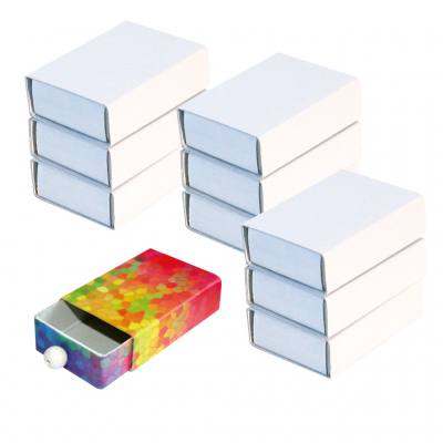 10 Streichholzschachteln