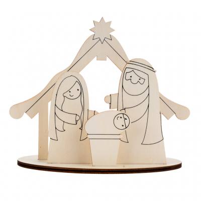 Teelichthalter Kleine Weihnachtskrippe