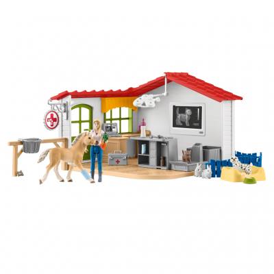 Schleich® Tierarzt-Praxis mit Haustieren