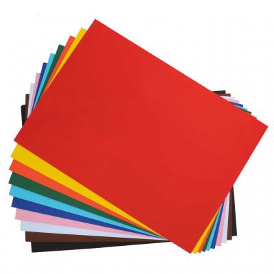 Tonzeichenpapier 130g/m² - 100 Bogen in 10 Farben