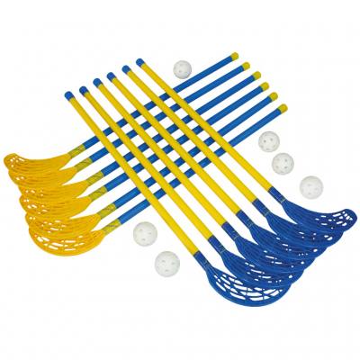 Unihockey-Set - mit 12 Schlägern und 6 Lochbällen
