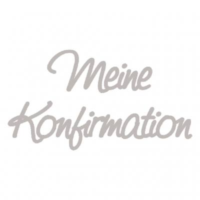 Wachsschrift "Meine Konfirmation", silber
