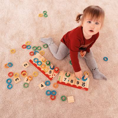 Zählspiel für Kinder - Mengen, Zahlen und Farben erfassen und darstellen