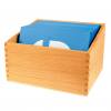 Holzbox für 26 Sandpapier-Großbuchstaben