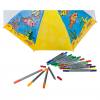 10er Set Regenschirme + Stifte