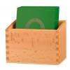 Sandpapier-Ziffern in Holzbox
