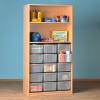 Modulus® Gruppenraum-Regal, 15 große Schubladen, 1 Boden verstellbar