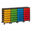 Modulus® Container-System 4-reihig, 24 kleine Schübe