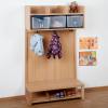 Krippengarderobe für 3 Kinder mit 3 Boxen