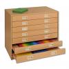 Modulus® Papierschrank mit Schubladen, 7 Schubladen