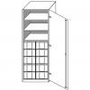 Modulus® Bettzeugschrank mit 3 Einlegeböden u. 10 großen Schüben, Türanschlag rechts