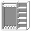 Modulus® Liegepolsterschrank „Venus“, 6 Ablagefächer, für 9 Liegepolster, Länge: 160 cm