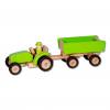 Holzauto Traktor mit Anhänger