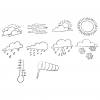 10 Wetter-Stempel im Set