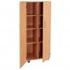 Modulus® Hohes Klassenzimmer-Regal mit Türen, 2-reihig, fahrbar oder feststehend