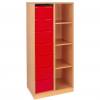 Modulus® Hohes Klassenzimmer-Regal, 2-reihig, fahrbar oder feststehend