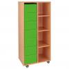 Modulus® Hohes Klassenzimmer-Regal, 2-reihig, fahrbar oder feststehend