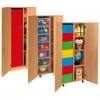Modulus® Hohes Klassenzimmer-Regal mit Türen, 2-reihig, fahrbar oder feststehend