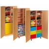 Modulus® Hohes Klassenzimmer-Regal mit Türen, 2-reihig, fahrbar oder feststehend