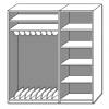 Modulus® Liegepolsterschrank „Venus“, 7 Ablagefächer, für 9 Liegepolster, Länge: 140 cm