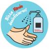 „Bitte Hände desinfizieren“ Sticker