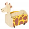 Bücherkiste Giraffe, fahrbar