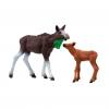 Schleich® Elchkuh mit Kalb