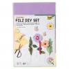 Folia® Filz DIY-Set Frühling, 18 Teile
