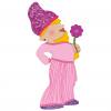 Gartenzwerg mit Blume