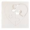 Herz-Puzzle, blanko, 12 Stück, 13 x 13 cm