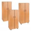 Modulus® Hohes Klassenzimmer-Regal mit Türen, 2-reihig, fahrbar oder feststehend