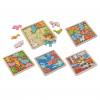 Holzpuzzles, 5er Set