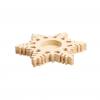 Teelichthalter Schneeflocke, aus Holz