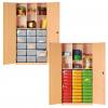 Modulus® Gruppenraum-Schrank, 2 Mittelwände, Schubladen, und 3 Böden