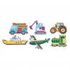 Magnetpuzzle Transport, 6er-Set