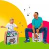 Cajon-Trommelhocker aus Pappe zum Selbstgestalten