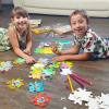 32 Blanko Riesen-Puzzleteile