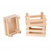 Kleine Kiste aus Holz, blanko, 3er-Set